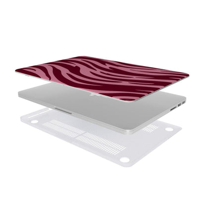 Tiger Tones - Burgundy & Pink - MacBook Case