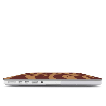 Tiger Tones - Camel & Castanho - Capa para MacBook