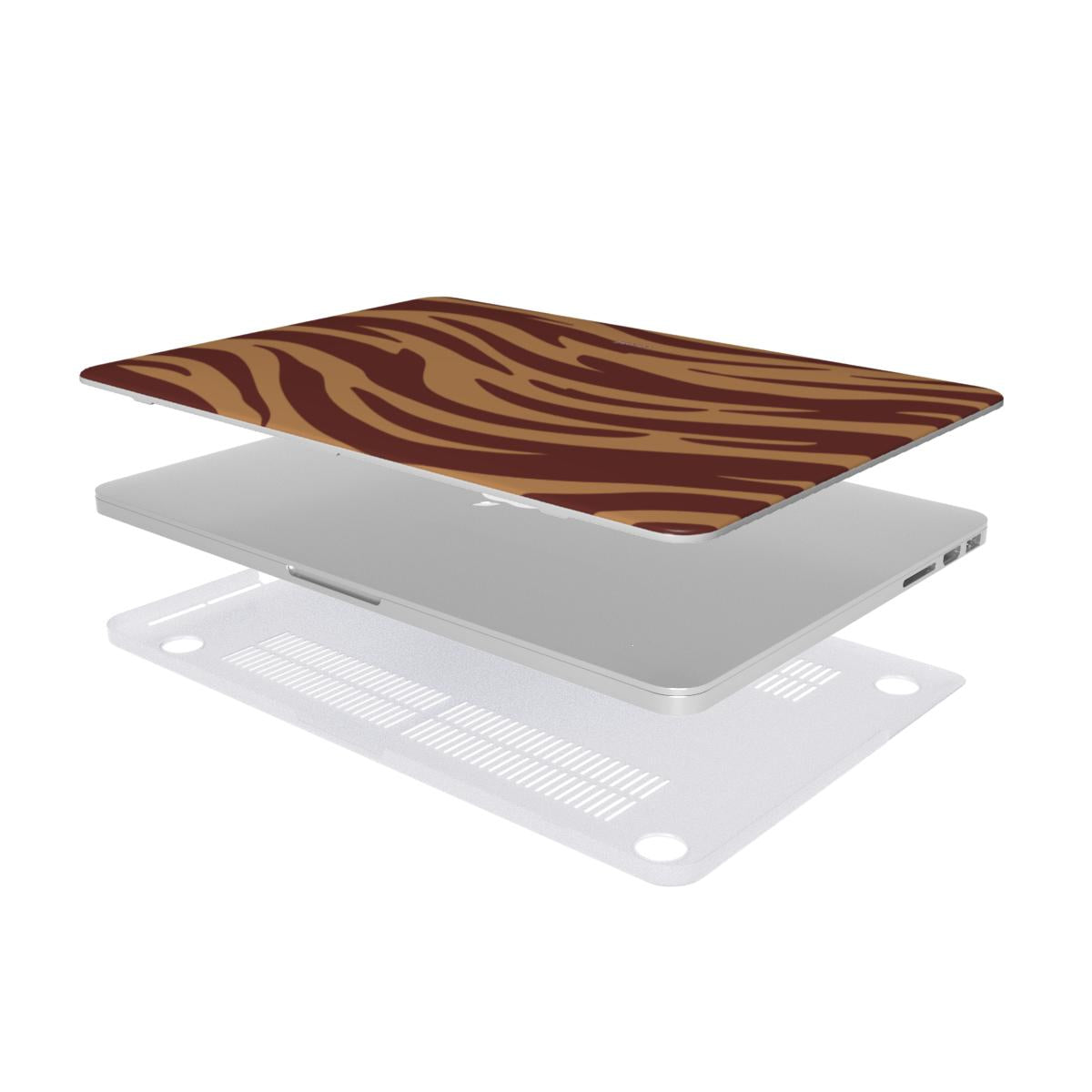 Tiger Tones - Camel & Castanho - Capa para MacBook