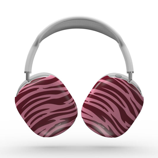 Tiger Tones - Borgonha & Rosa - Capa Resistente para Apple AirPods Max