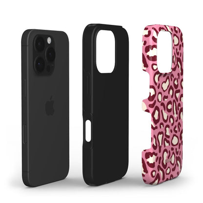 Leo Tones - Burgundy & Pink - Tough Phone Case
