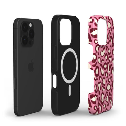 Leo Tones - Burgundy & Pink - MagSafe Tough Phone Case