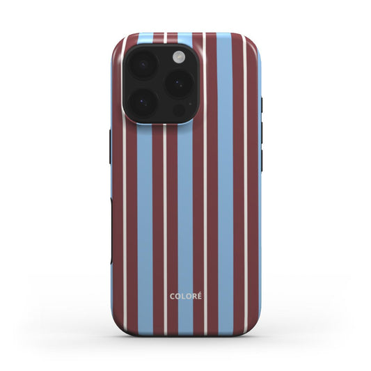 Vertical Flow - Brown & Blue - Tough Phone Case Vertical Flow Brown Phone Tough Case