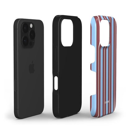 Vertical Flow - Brown & Blue - Tough Phone Case