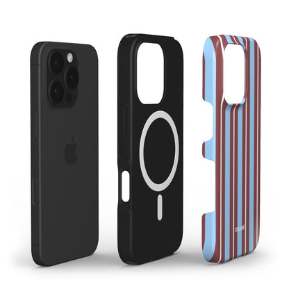 Vertical Flow - Green & Black - MagSafe Tough Phone Case