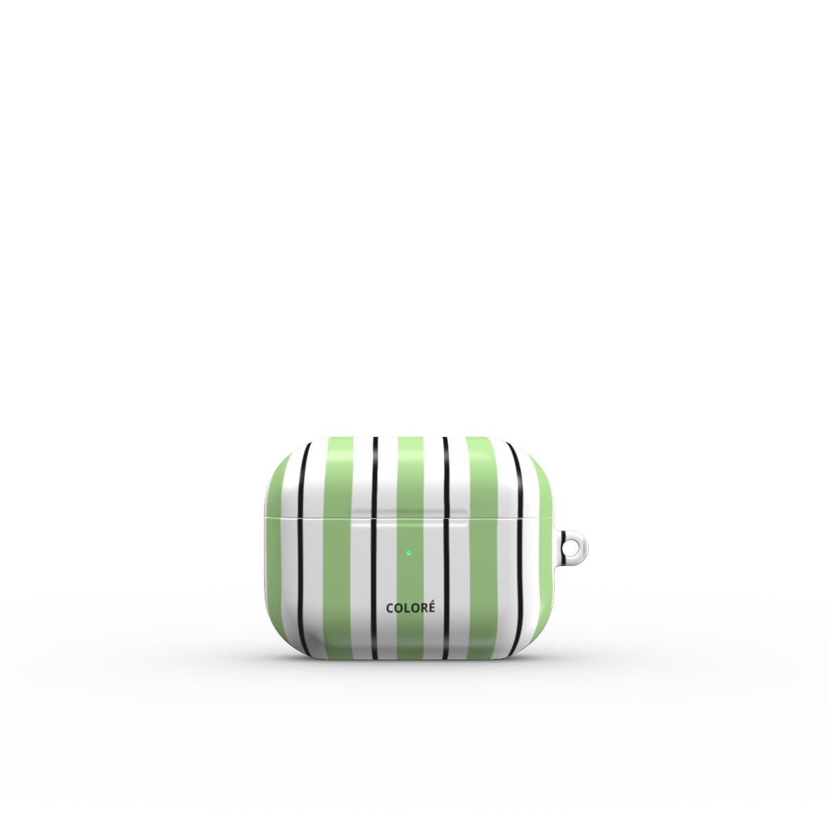 Vertical Flow - Green & Black - Airpods Case