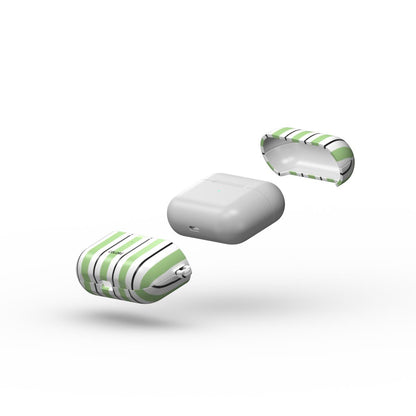 Vertical Flow - Green & Black - Airpods Case