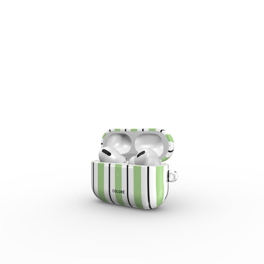 Vertical Flow - Green & Black - Airpods Case