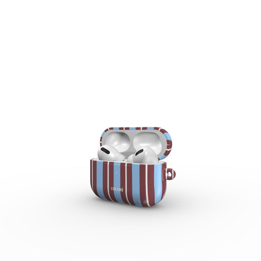 Vertical Flow  - Brown & Blue - Airpods Case
