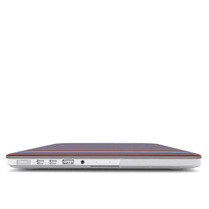 Vertical Flow - Brown & Blue - MacBook Case