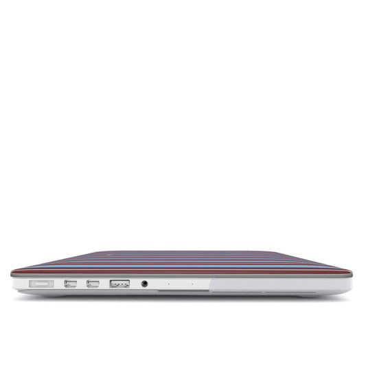 Vertical Flow - Brown & Blue - MacBook Case