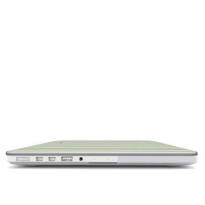 Vertical Flow - Green & Black - MacBook Case