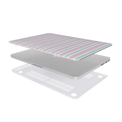 Vertical Flow - Pink & Blue - MacBook Case