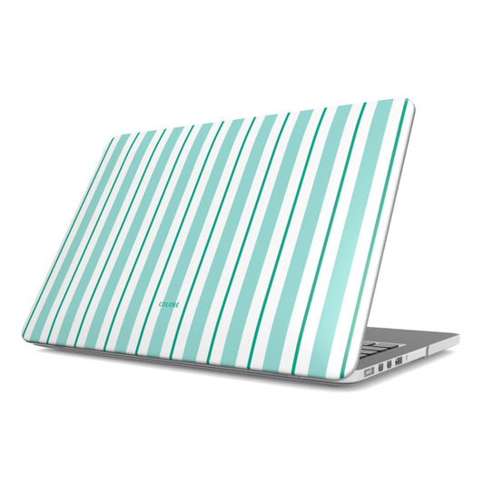 Vertical Flow - Blue & Green - MacBook Case