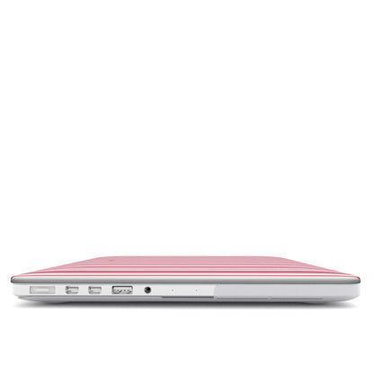 Vertical Flow - Red & Pink - MacBook Case