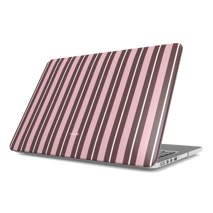 Vertical Flow - Brown & Pink - MacBook Case