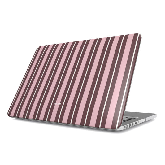 Vertical Flow - Brown & Pink - MacBook Case