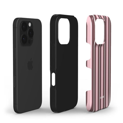 Vertical Flow - Brown & Pink  - Tough Phone Case
