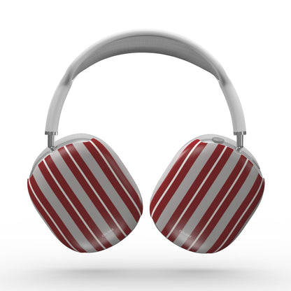 Vertical Flow - Burgundy & Gray - Apple AirPods Max Tough Case
