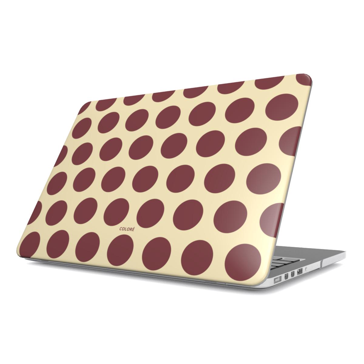 Scoop - Amarelo Manteiga & Castanho - Capa para MacBook