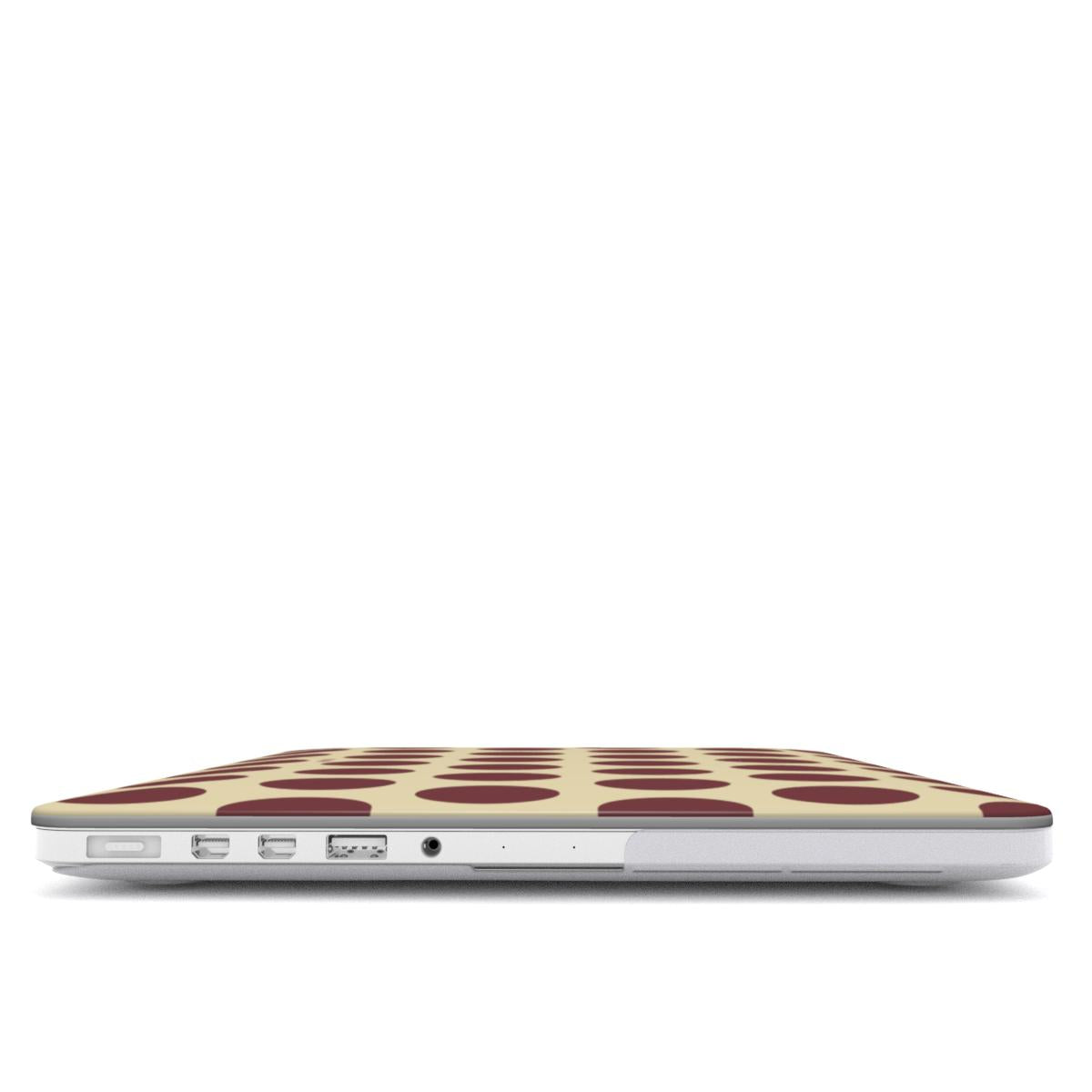 Scoop - Amarelo Manteiga & Castanho - Capa para MacBook