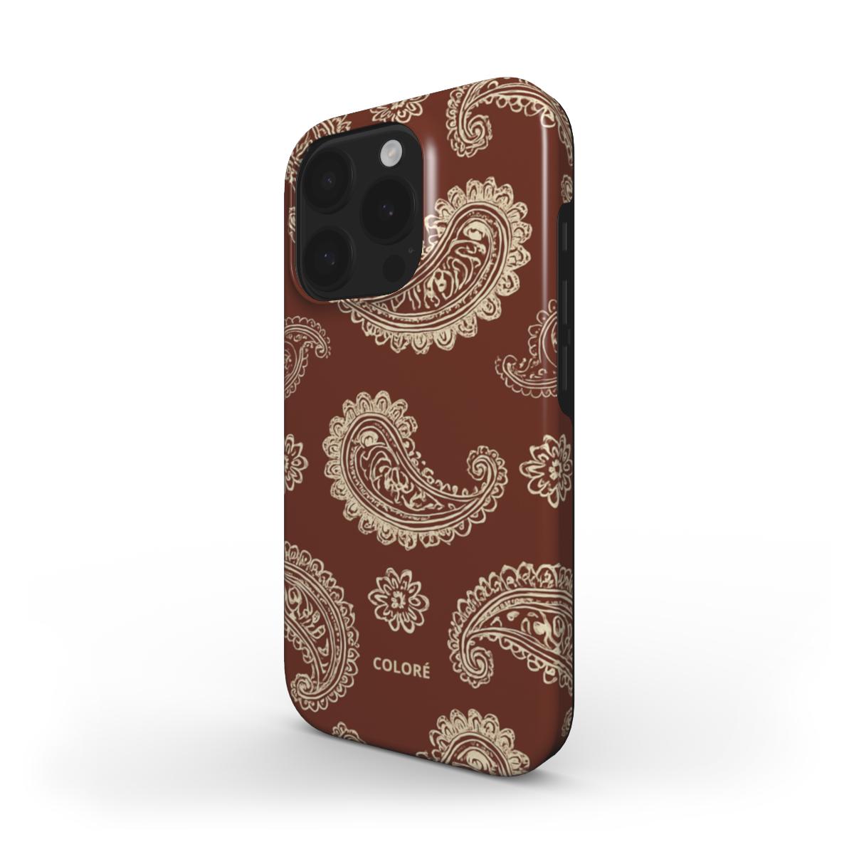 Bandana Code - Brown & Beige - Tough Phone Case Phone Tough Case