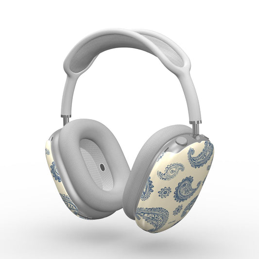 Bandana Code - Beige & Blue - Apple AirPods Max Tough Case AirPods Max Case