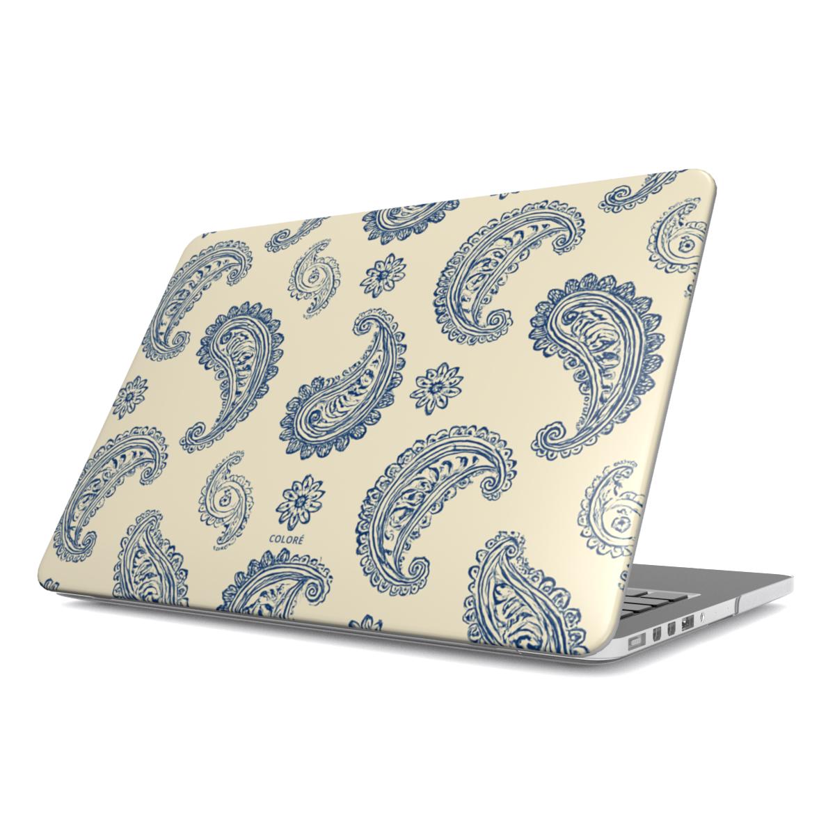 Bandana Code - Beige & Blue - MacBook Case MacBook Case