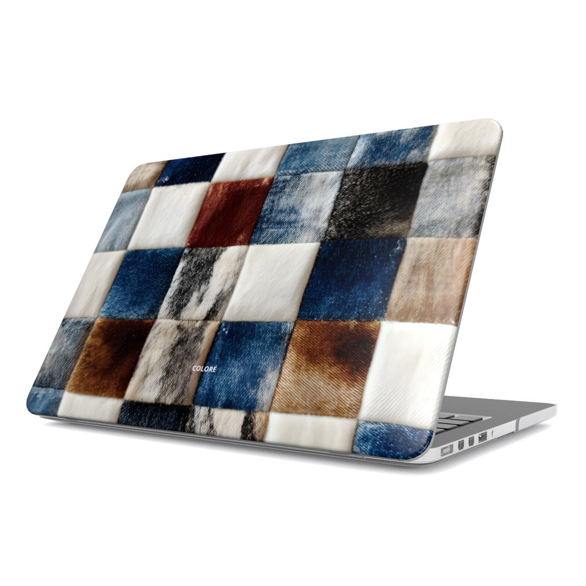 Cowfolk Code - Denim Patchwork - MacBook Case MacBook Case