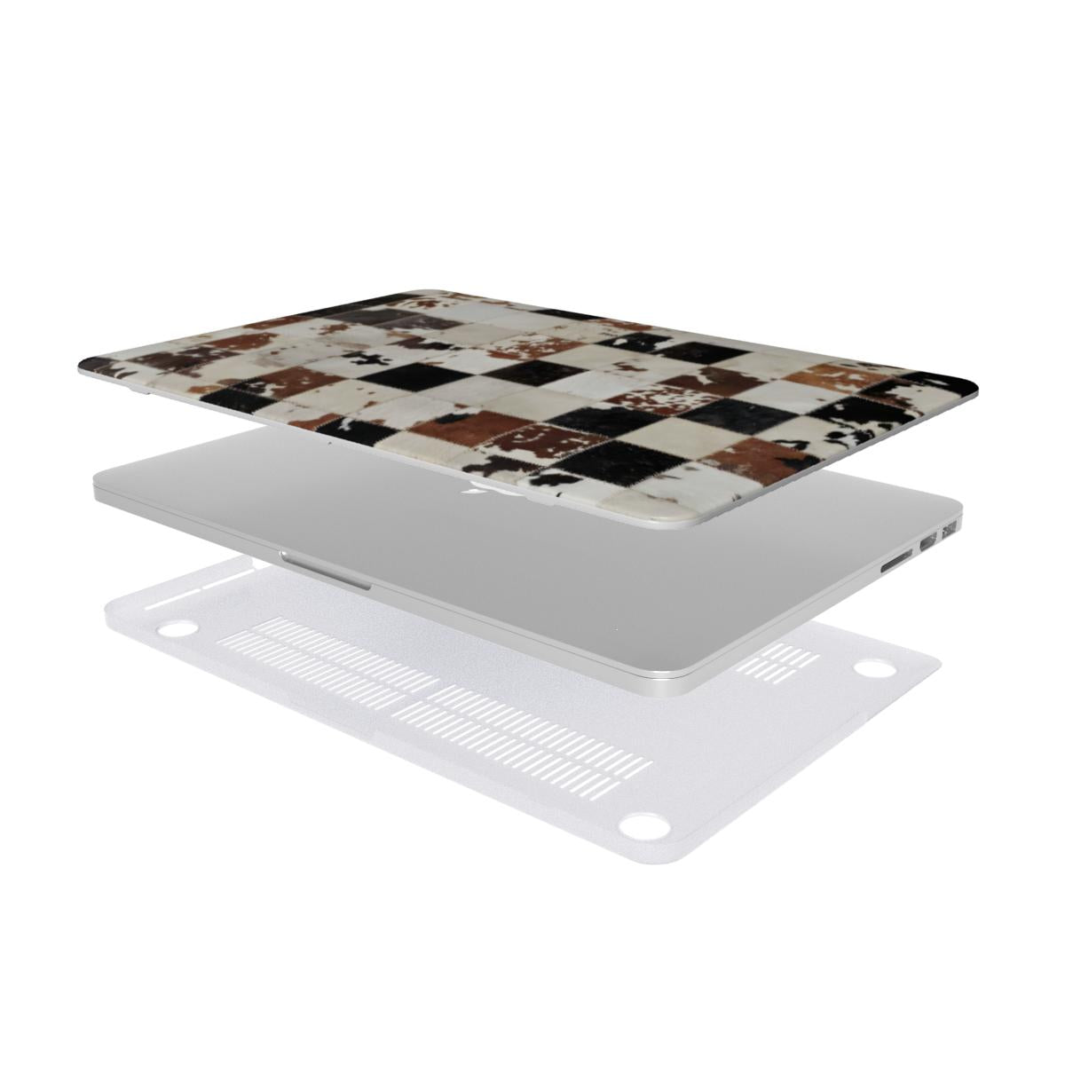 Cowfolk Code - Patchwork efeito Pele - Capa para MacBook