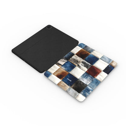 Cowfolk Code - Patchwork efeito Ganga - Capa para iPad da Apple