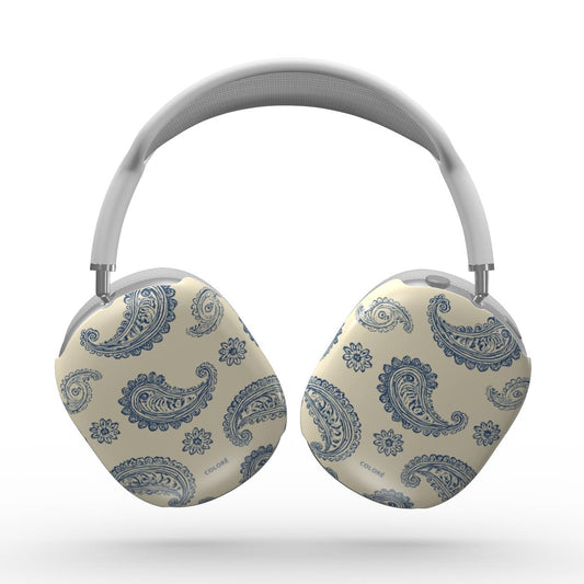 Bandana Code - Bege & Azul - Capa Resistente para Apple AirPods Max