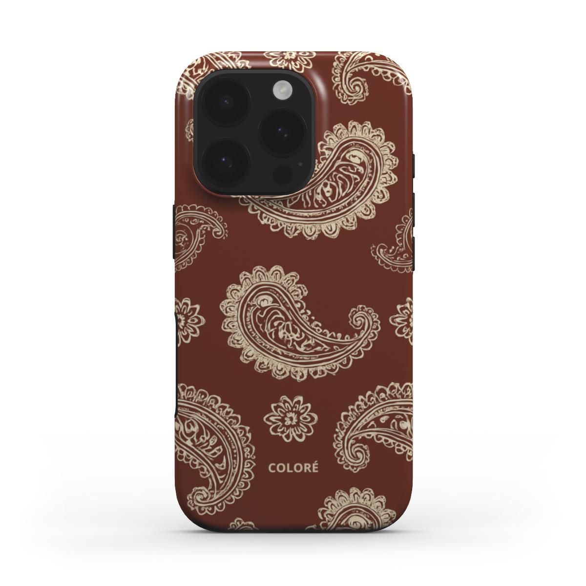 Bandana Code - Castanho & Bege - Capa Resistente para Telemóvel