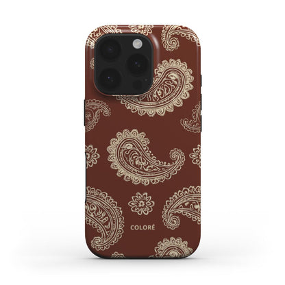 Bandana Code - Castanho & Bege - Capa Resistente para Telemóvel