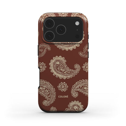 Bandana Code - Castanho e Bege - Capa Resistente MagSafe para telemóvel