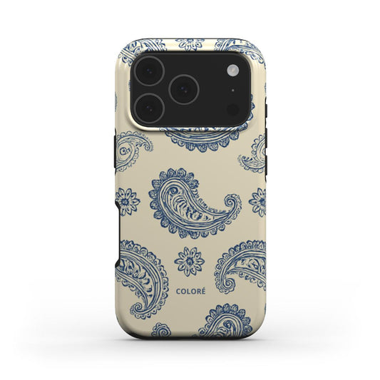 Bandana Code - Bege & Azul - Capa Resistente MagSafe para Telemóvel