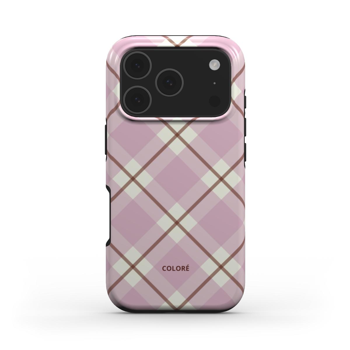 Check Charm - Rosa - Capa Resistente MagSafe para Telemóvel