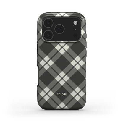 Check Charm - Preto - Capa Resistente para Telemóvel