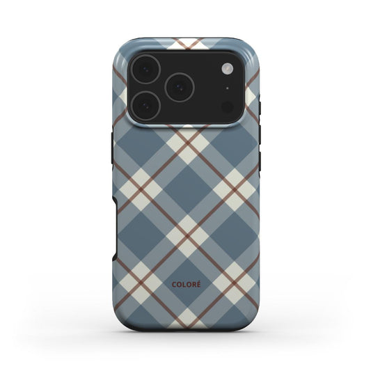 Check Charm - Azul - Capa Resistente para Telemóvel