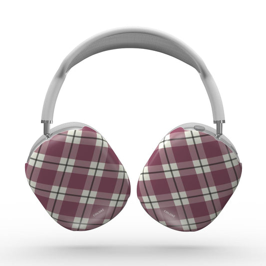 Check Charm - Borgonha - Capa resistente para Apple AirPods Max