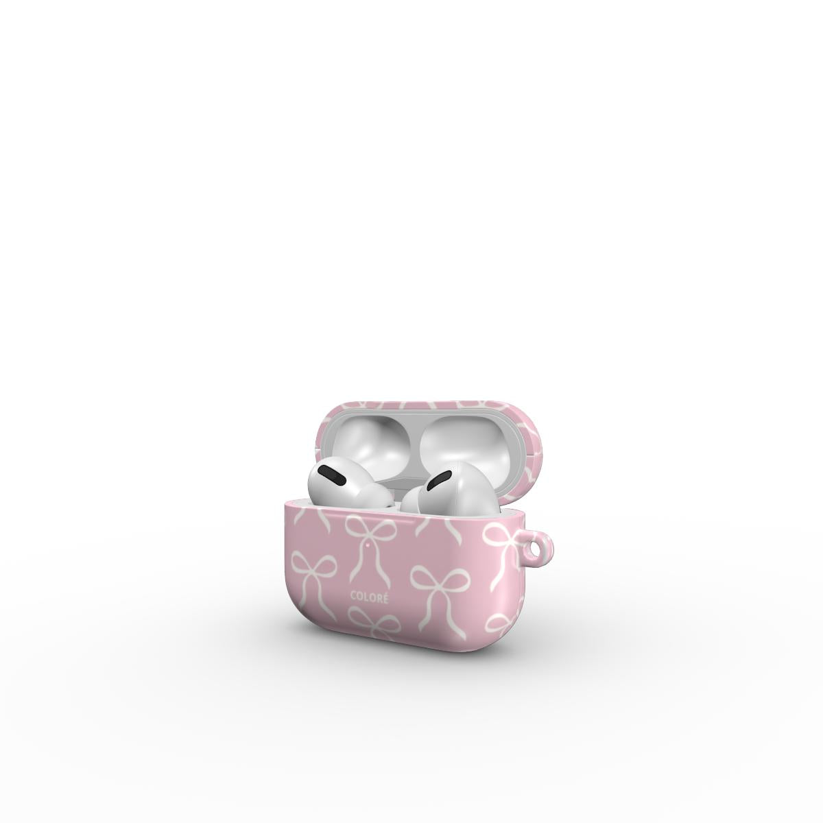 Bow Charm Airpods Case – Pink