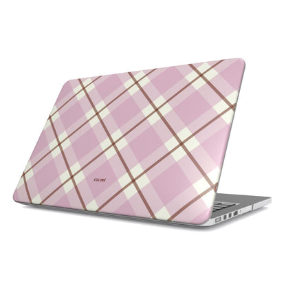 Check Charm Macbook Case – Pink