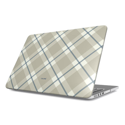 Check Charm Macbook Case – Taupe