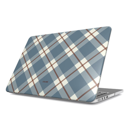 Check Charm Macbook Case – Blue