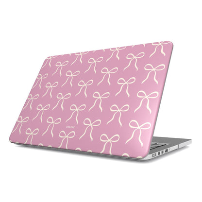 Bow Charm Macbook Case – Pink