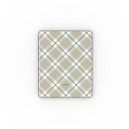 Check Charm Apple Ipad Case – Taupe