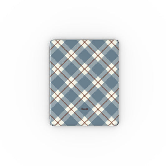 Check Charm Apple Ipad Case – Blue