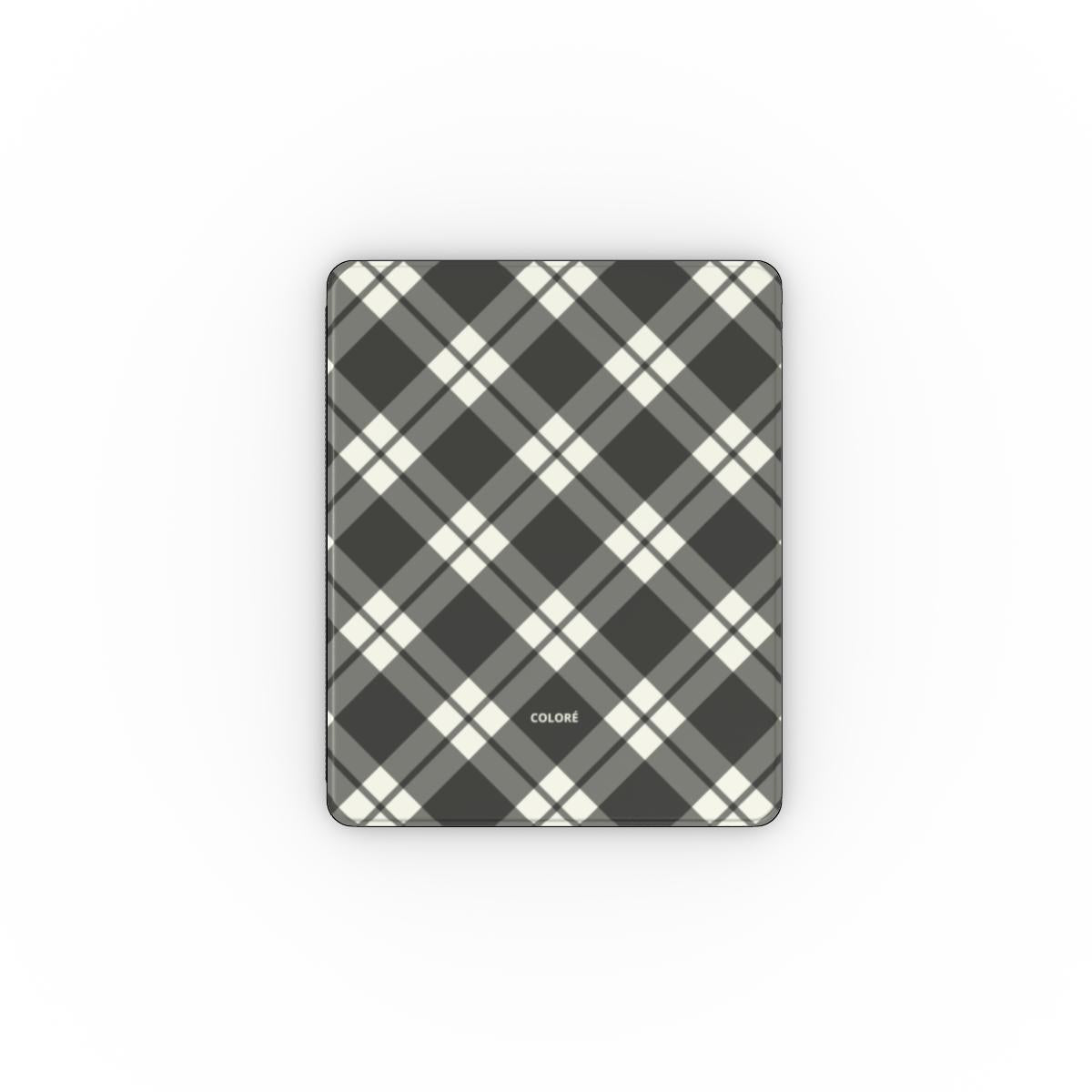 Check Charm Apple Ipad Case – Black