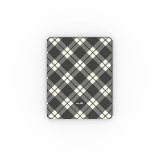 Check Charm Apple Ipad Case – Black