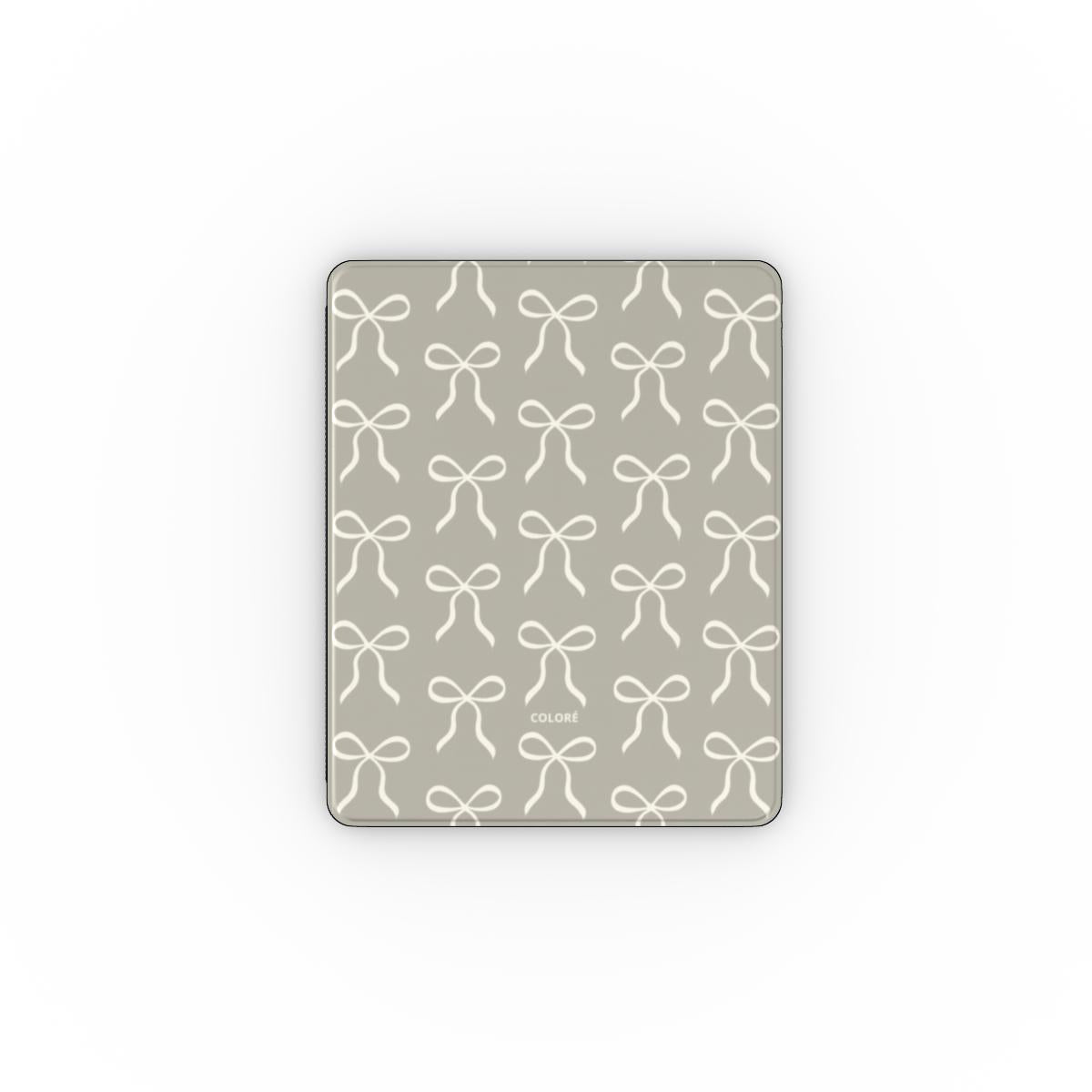 Bow Charm Apple Ipad Case – Taupe